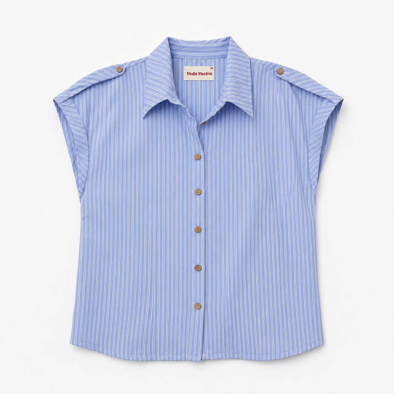 Blue Striped Relaxed Shirt