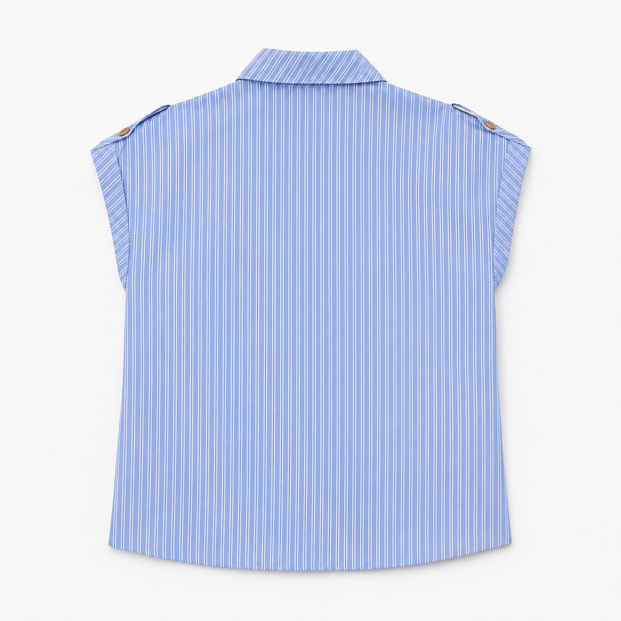 Blue Striped Relaxed Shirt