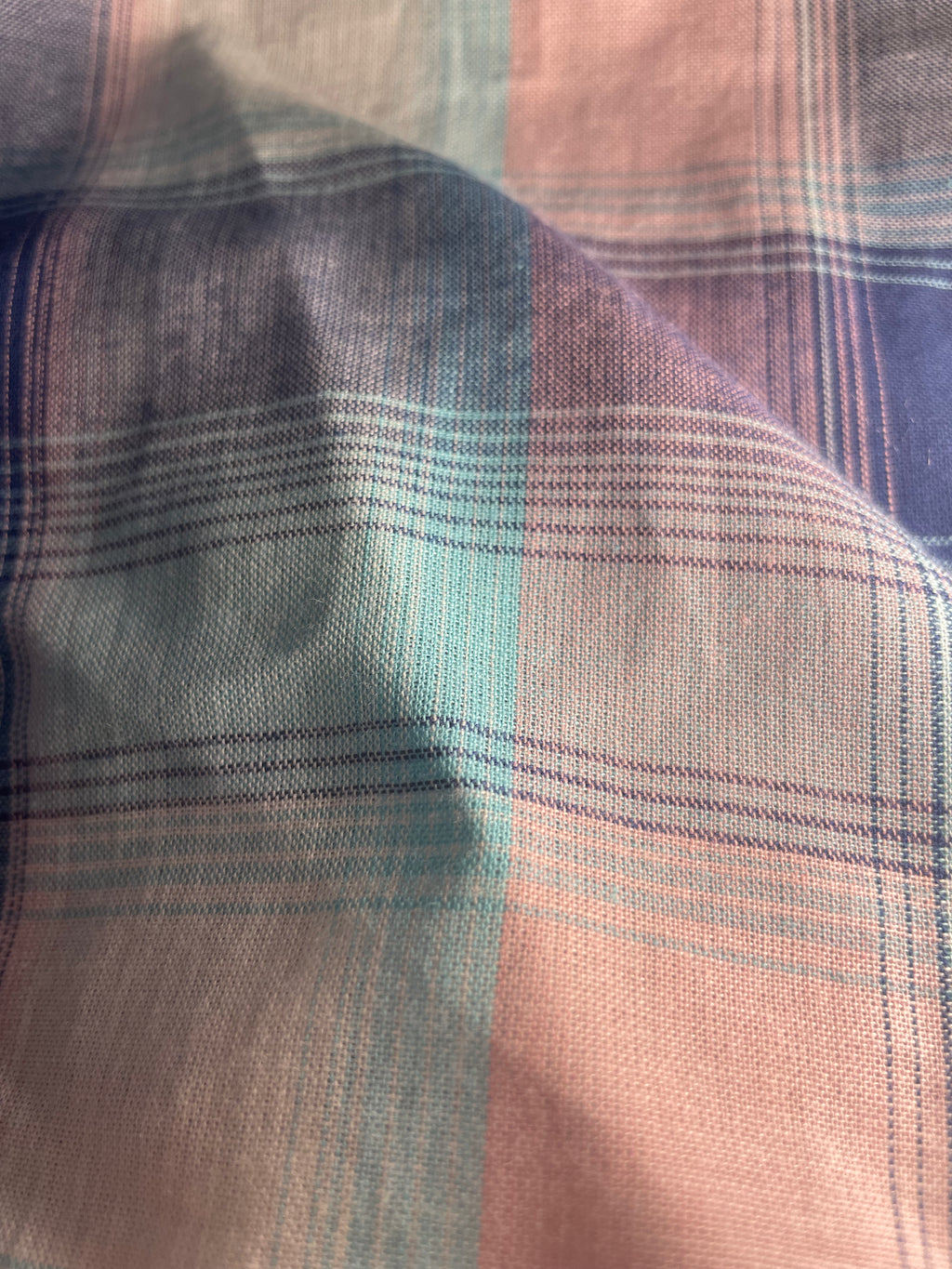 Ocean Plaid Sleeveless Top