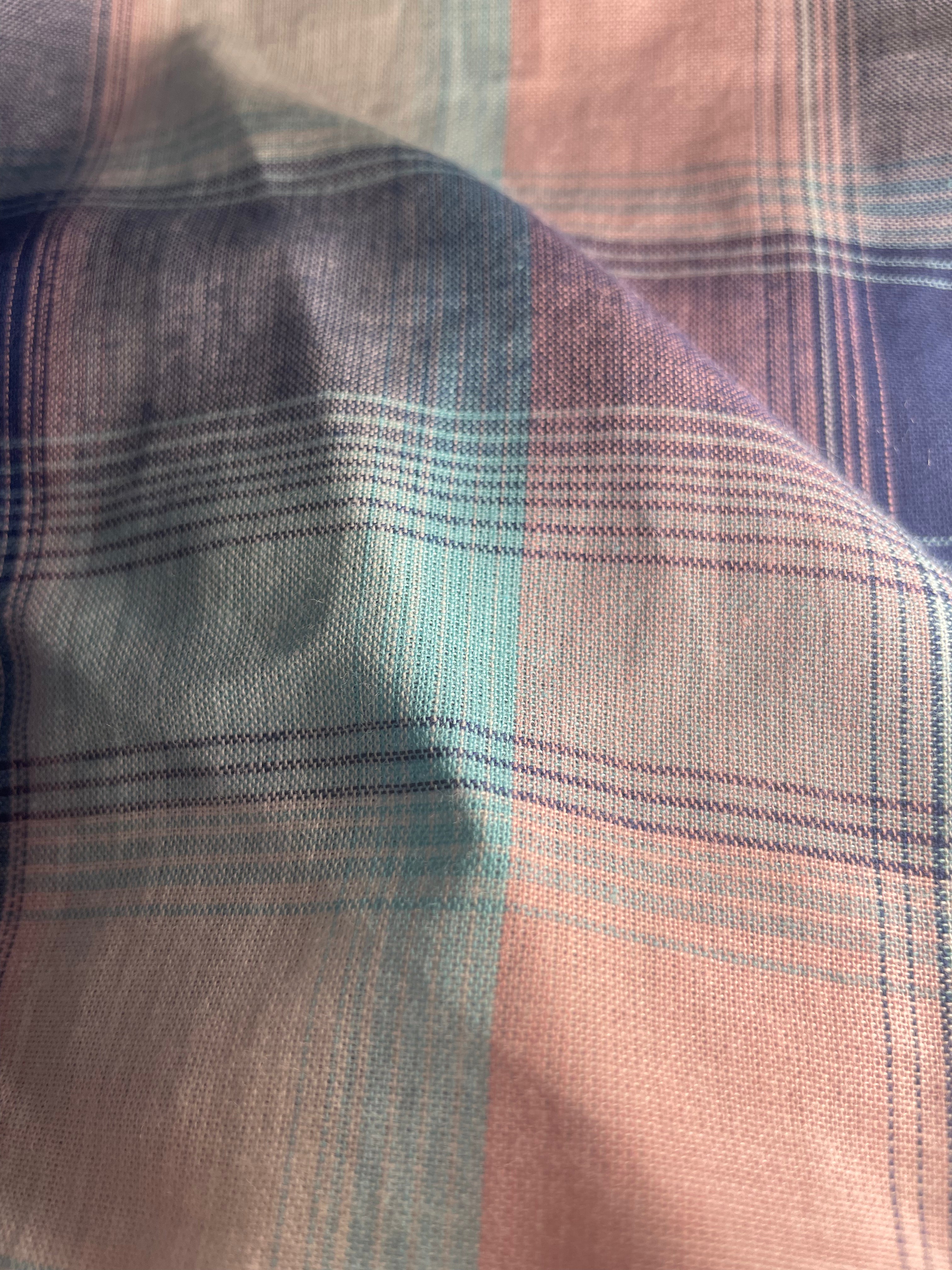 Ocean Plaid Sleeveless Top